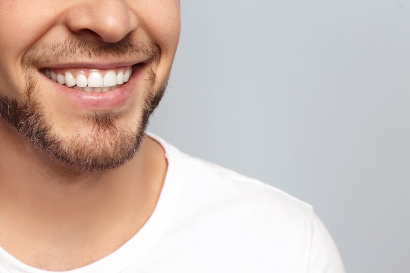 young man smiling